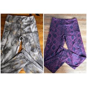 2 Pair - Tahari Sport Leggings w/ Pockets - M